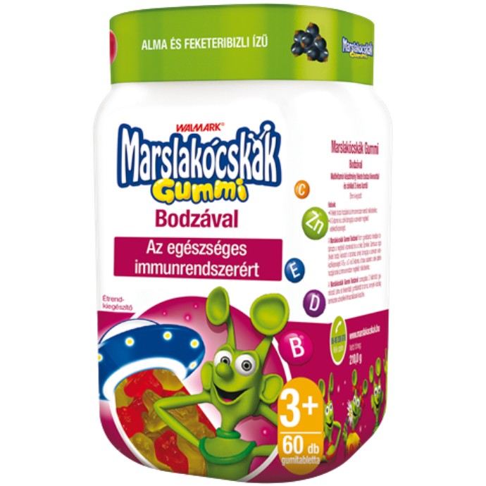 Marslakócskák gummi bodzával gumivitamin 60 db