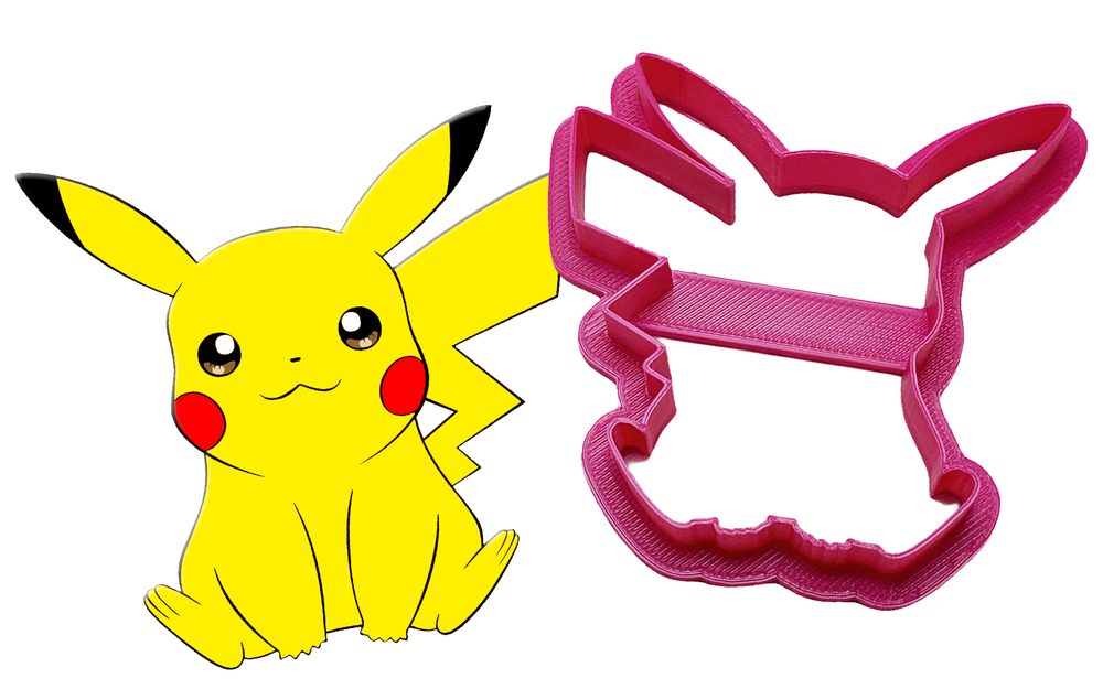 Pokémon Pikachu kiszúró forma - 3D nyomtatás - II. minőség - Dortmarket