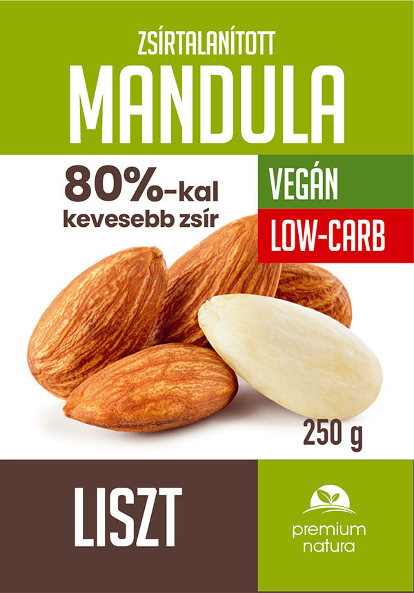 Premium Natura zsírtalanított mandulaliszt 250 g