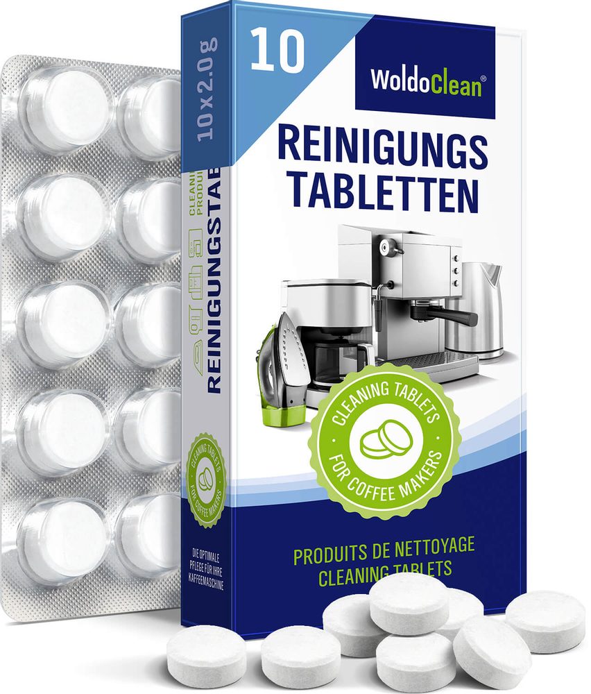 Tisztító tabletták kávéfőzőhöz - alternatív 10 db - WoldoClean®