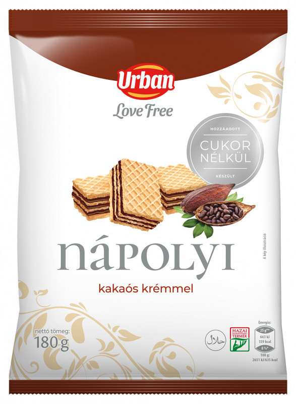 URBÁN LOVE FREE NÁPOLYI KAKÓS KRÉMMEL CM