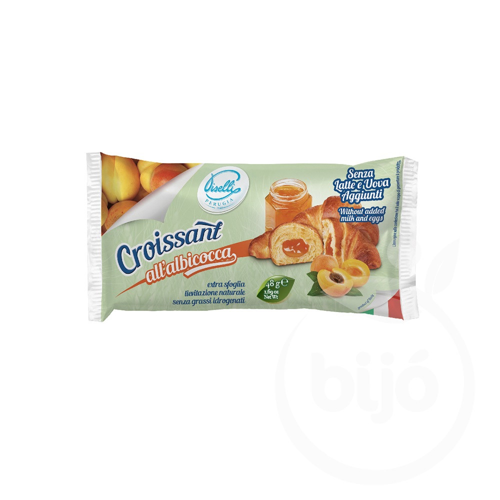 Visellio croissant sárgabarackos hozzáadott tej