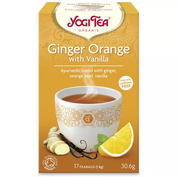 Yogi bio tea narancsos gyömbér vaníliával 17x1