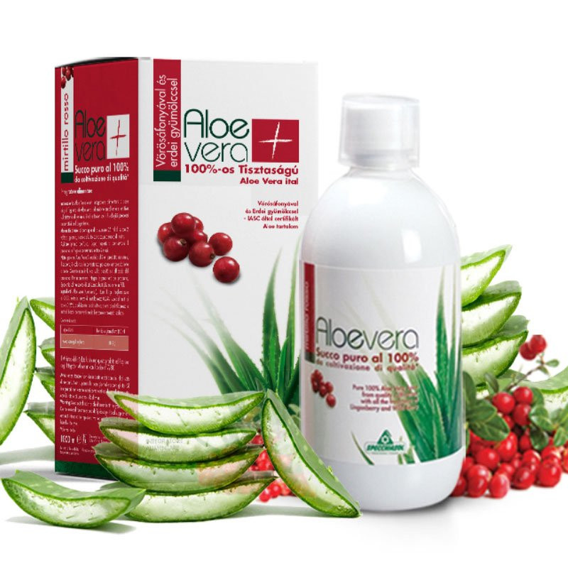 NATUR TANYA SPECCHIASOL ALOE VERA ITAL VÖRÖSÁFONYÁS 1000ML
