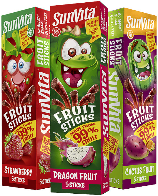 Sunvita fruit sticks eper 5 db 100 g