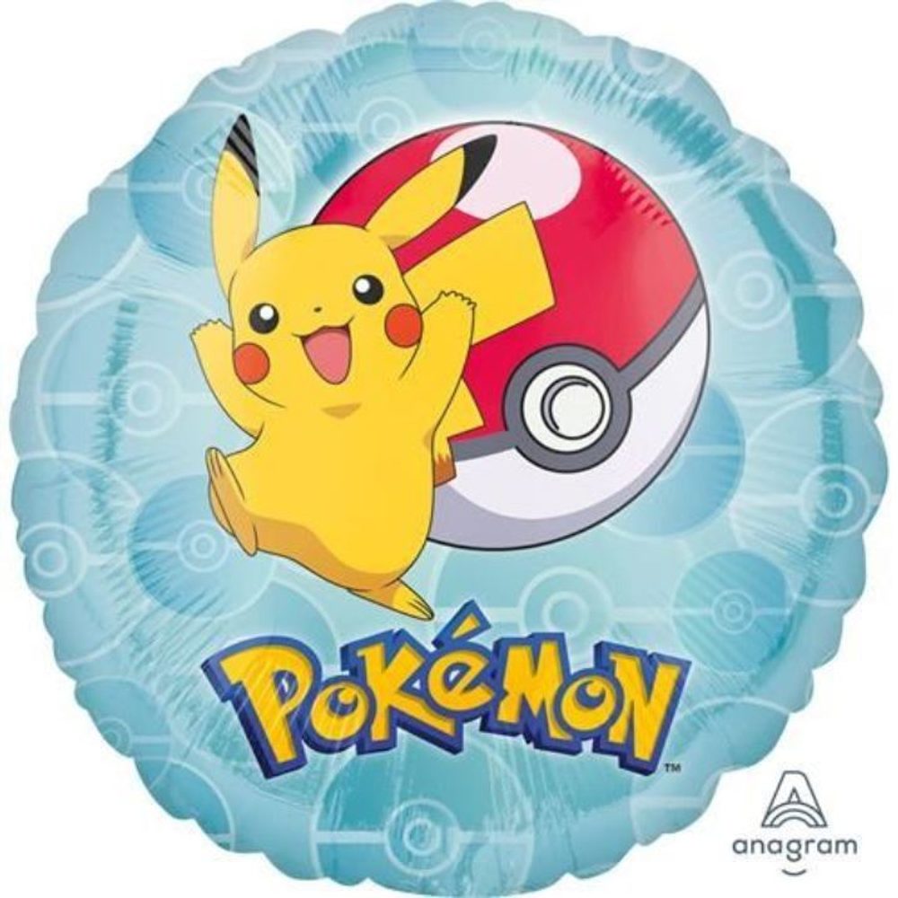 Fólia lufi kerek Pokemon 43 cm - Amscan