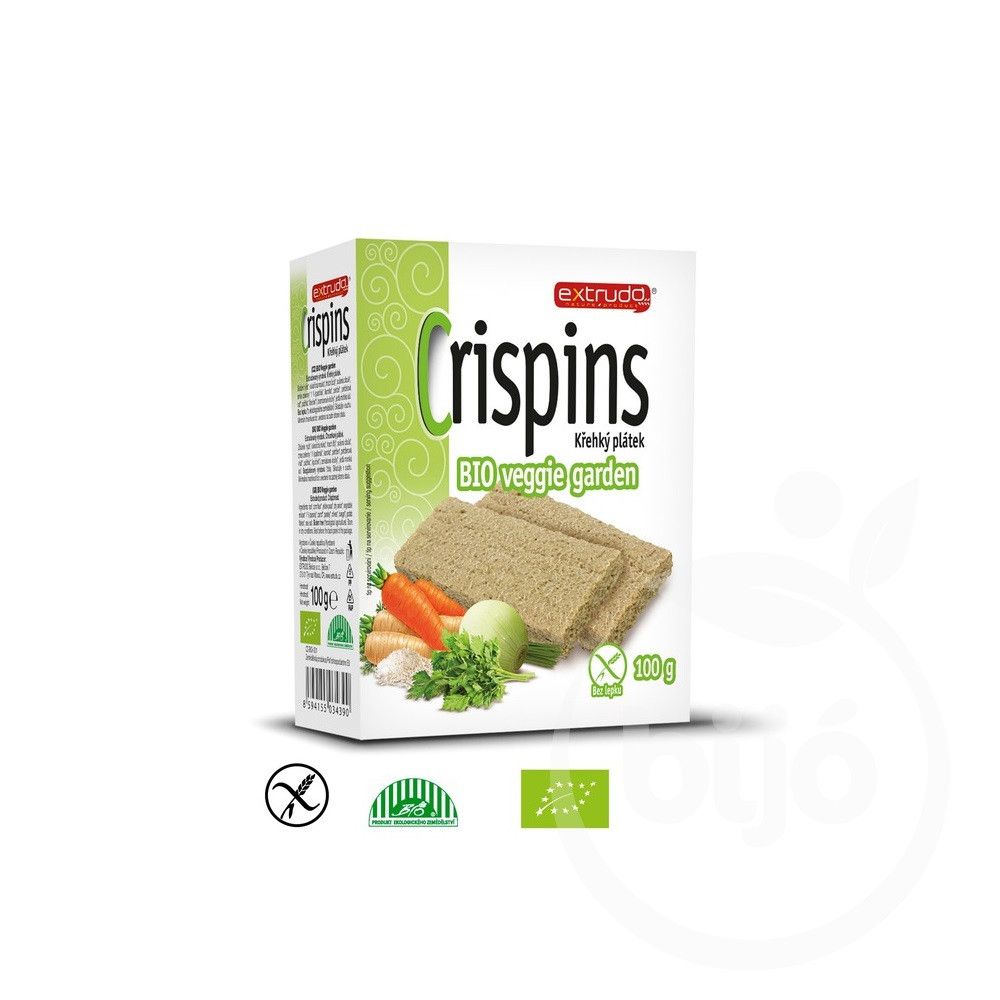 Bio gluténmentes extrudo ropogós rizsszelet zöldségekkel 100g
