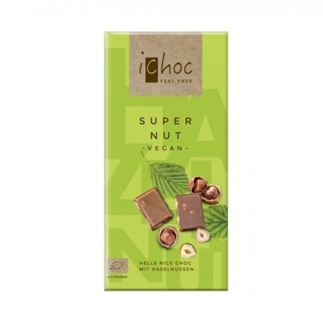 Bio ichoc rizsitalos csokoládé mogyoróval 80g