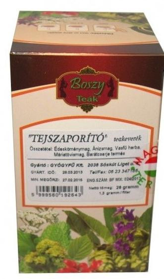 Boszy teakeverék tejszaporító filteres 20db