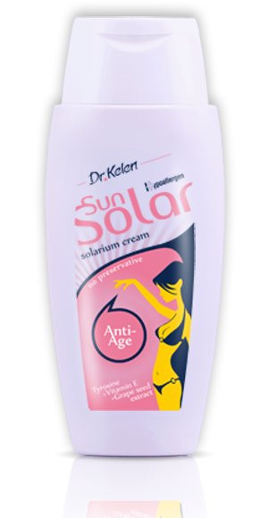 Dr.kelen sunsolar antiage bőröregedésgátló szolárium krém 150ml