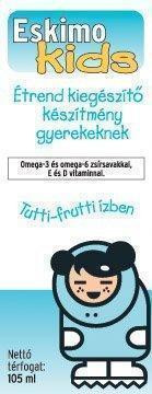 Eskimo kids halolaj szirup gyerekeknek tutti-frutti ízű 105ml