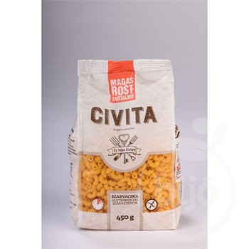 Gluténmentes civita szarvacska magasrosttartalmú 450g