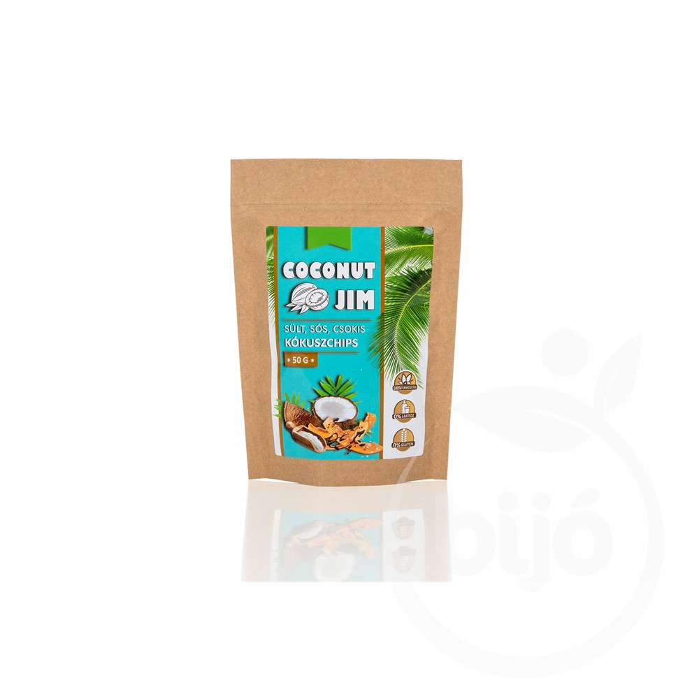 Gluténmentes coconut jim sült sós csokis kókuszchips 50g