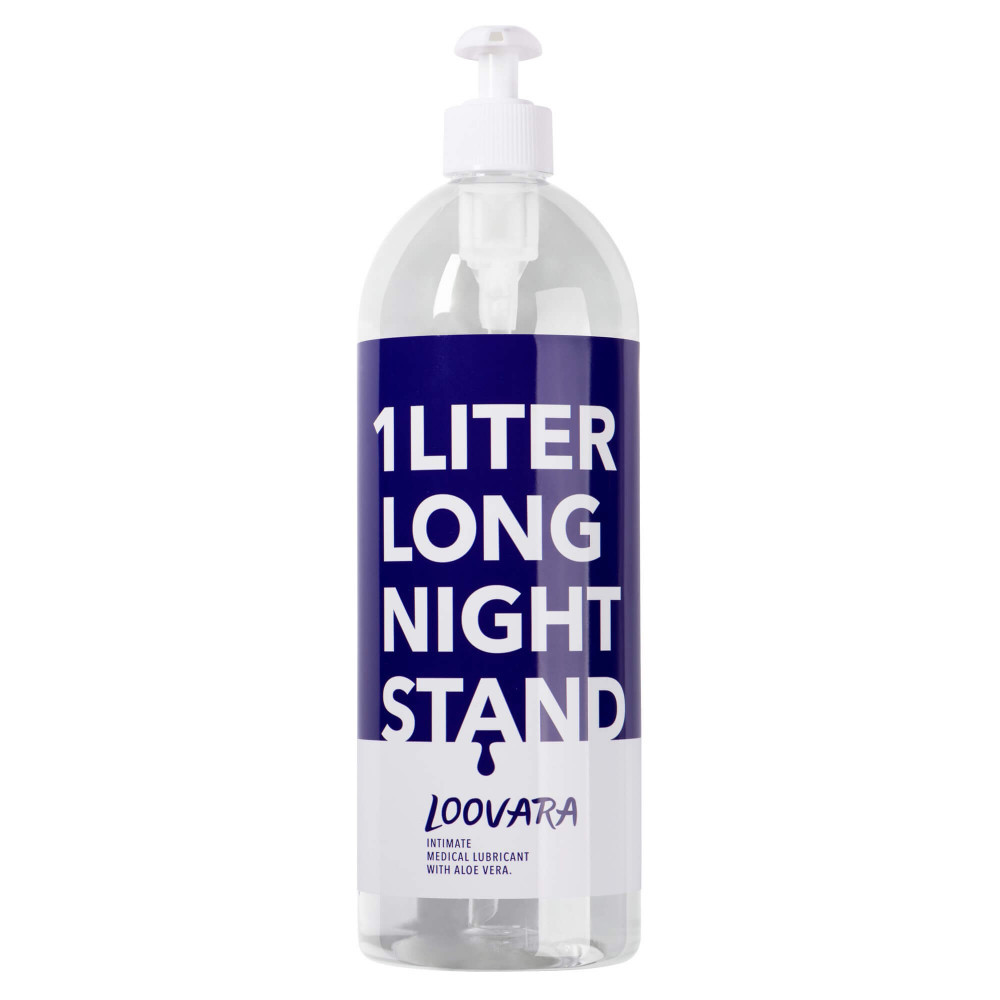 Loovara Long Night Stand - vízbázisú síkosító aloe verával (1000ml)