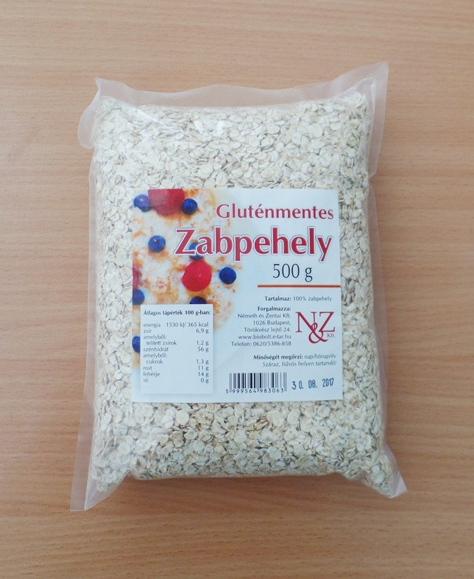 N és z gluténmentes zabpehely 500g
