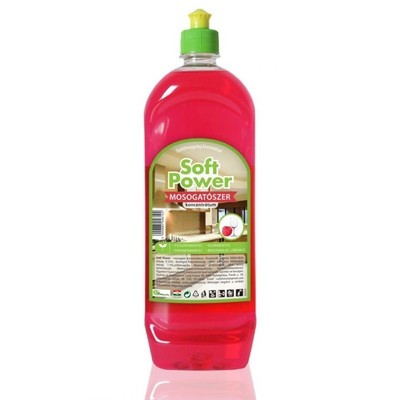 Soft power eco hypoallergén mosogatószer málna illattal 1000ml