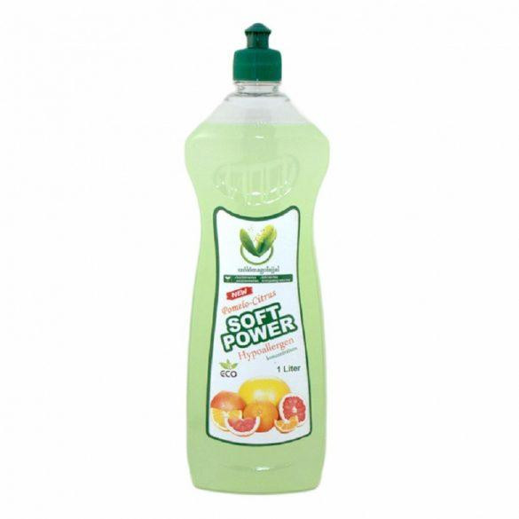 Soft power eco hypoallergén mosogatószer pomelo-citrus illattal 1000ml