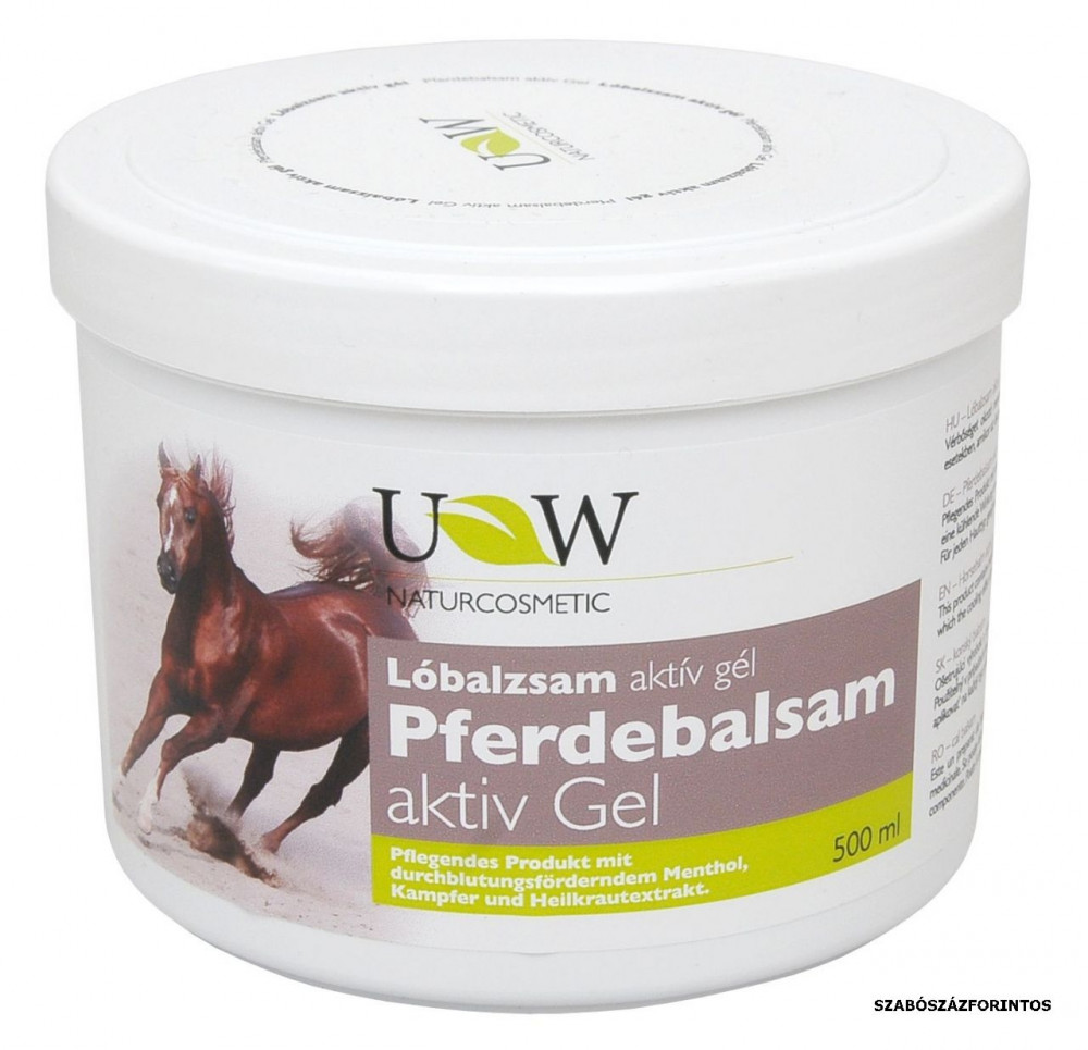 Uw classic lóbalzsam aktív gél+9 gyógynövény 250ml