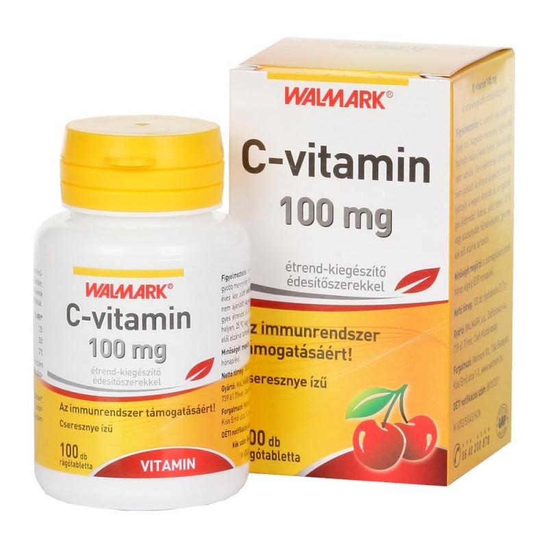 Walmark c-vitamin 100mg cseresznye tabletta 100db