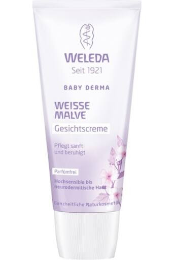 Weleda fehér mályvás natúr baba arckrém érzékeny és ekcémás bőrre 50ml