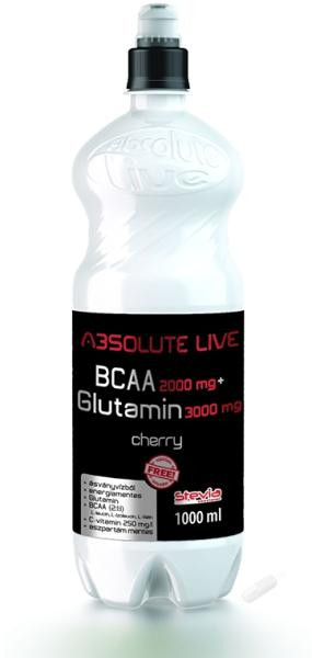 ABSOLUTE-LIVE BCAA +GLUTAMIN ITAL CSERESZNYÉS 1000ML