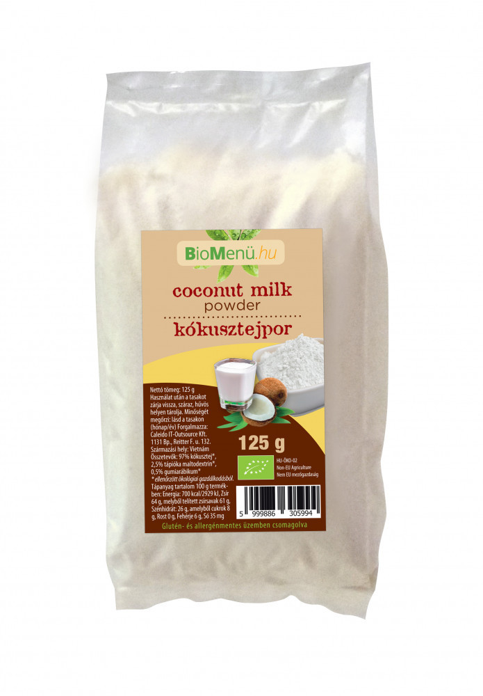 BioMenü BIO KÓKUSZTEJ por 125g