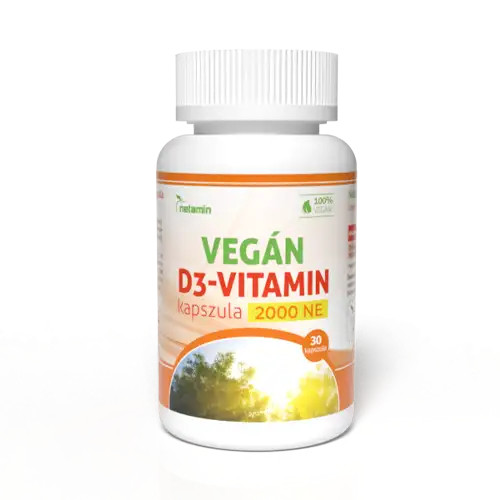 NETAMIN Vegán D3-vitamin 30 db