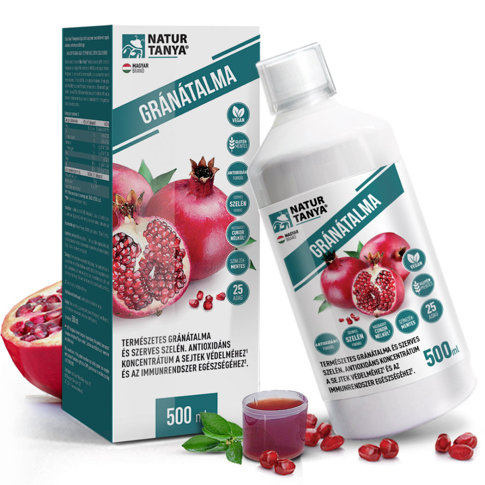 Natur Tanya® 100% gránátalma koncentrátum - antioxidáns ital gránátalma gyümölcs
