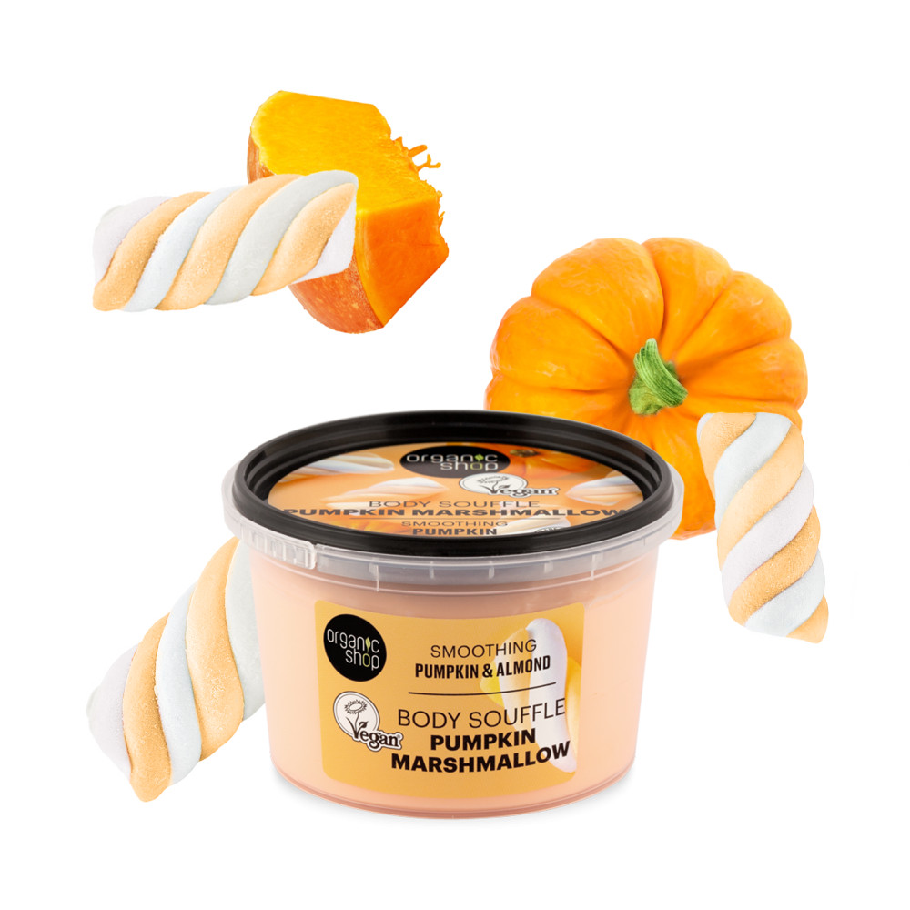 Organic Shop Pumpkin Marshmallow kisimító testszuflé sütőtökkel és mandulával
