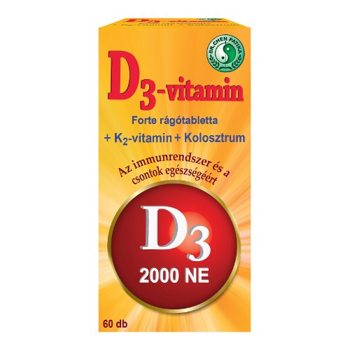 Dr.chen d3-vitamin forte rágótabletta 60 db