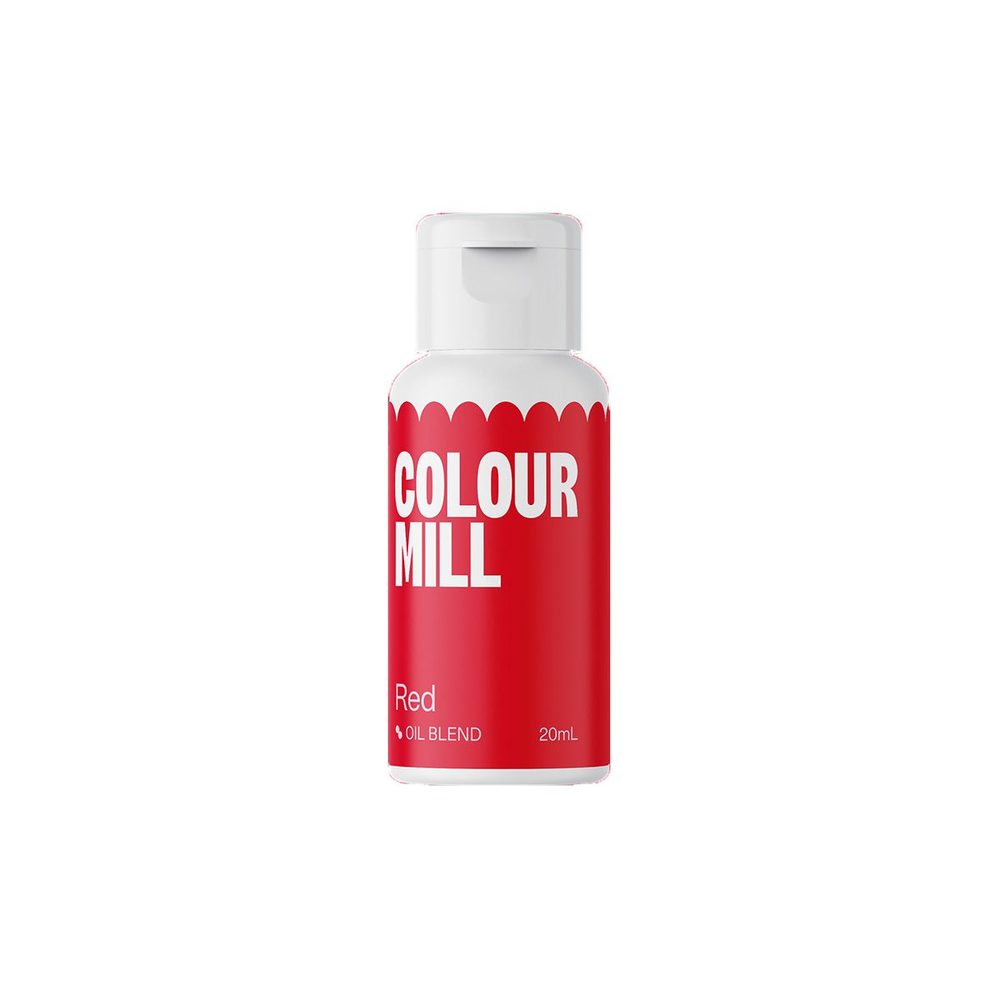 Ehető ételfesték piros - Oil Blend Red 20 ml - Colour Mill