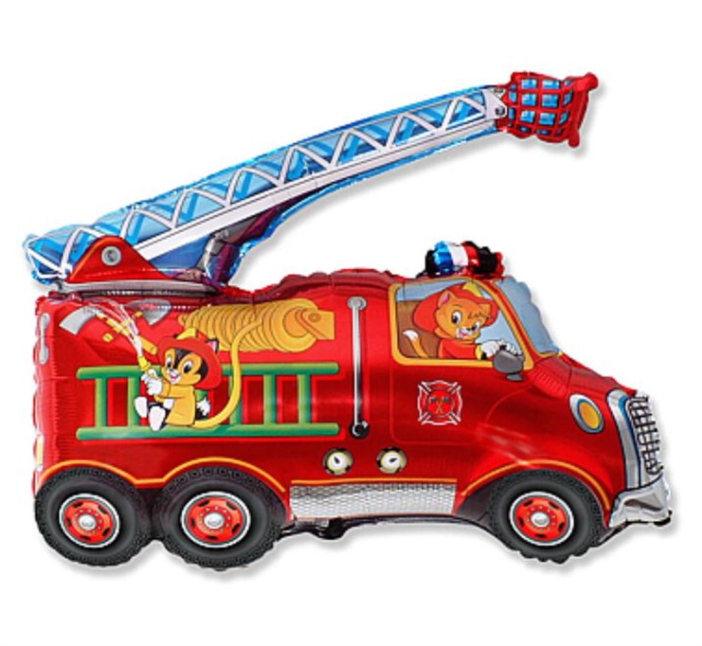 Fólia léggömb 60 cm Tűzoltók - Flexmetal