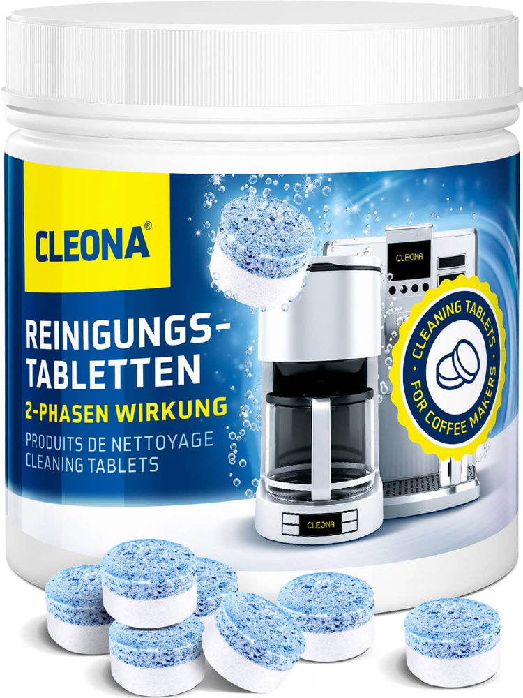 Kétfázisú tisztítótabletta kávéfőzőkhöz 30 db - Cleona®