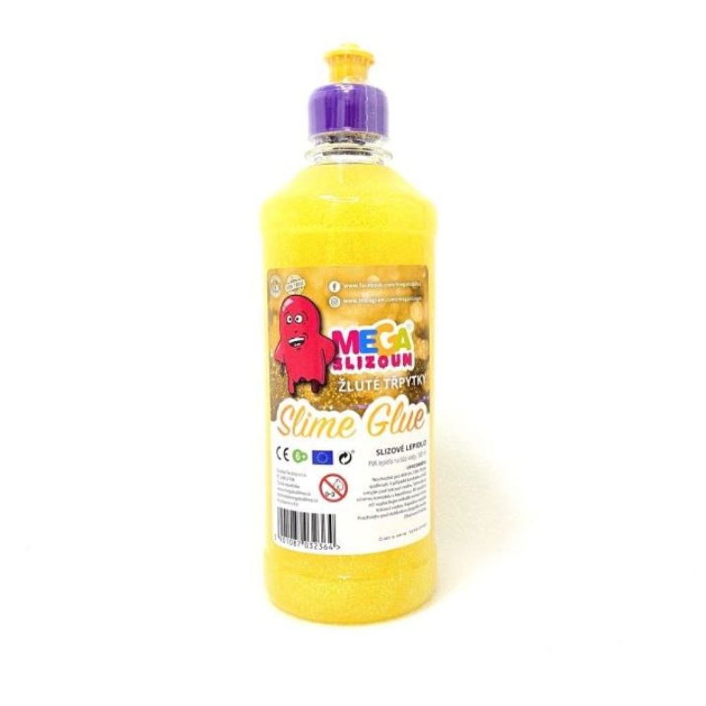 MEGASLIZOUN - PVA ragasztó SÁRGA CSILLÁM 500ml - Megabublina