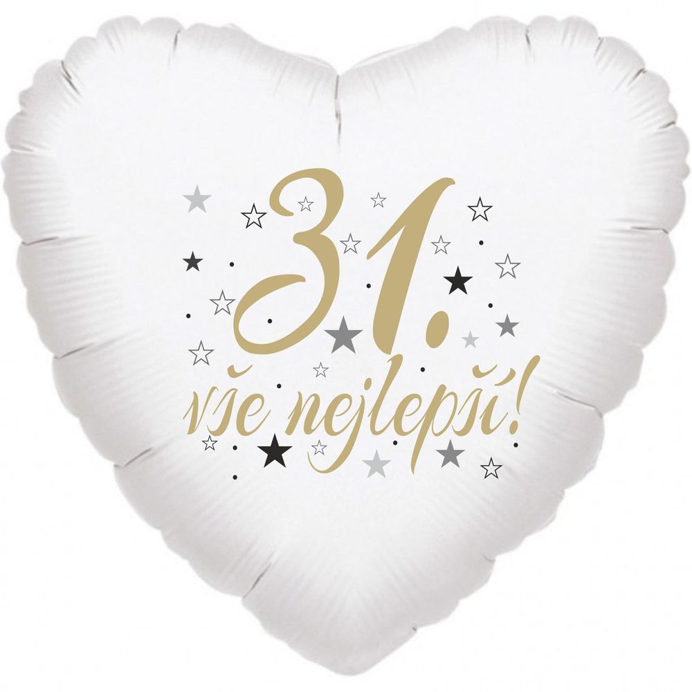 31. szív alakú léggömb születésnapra -