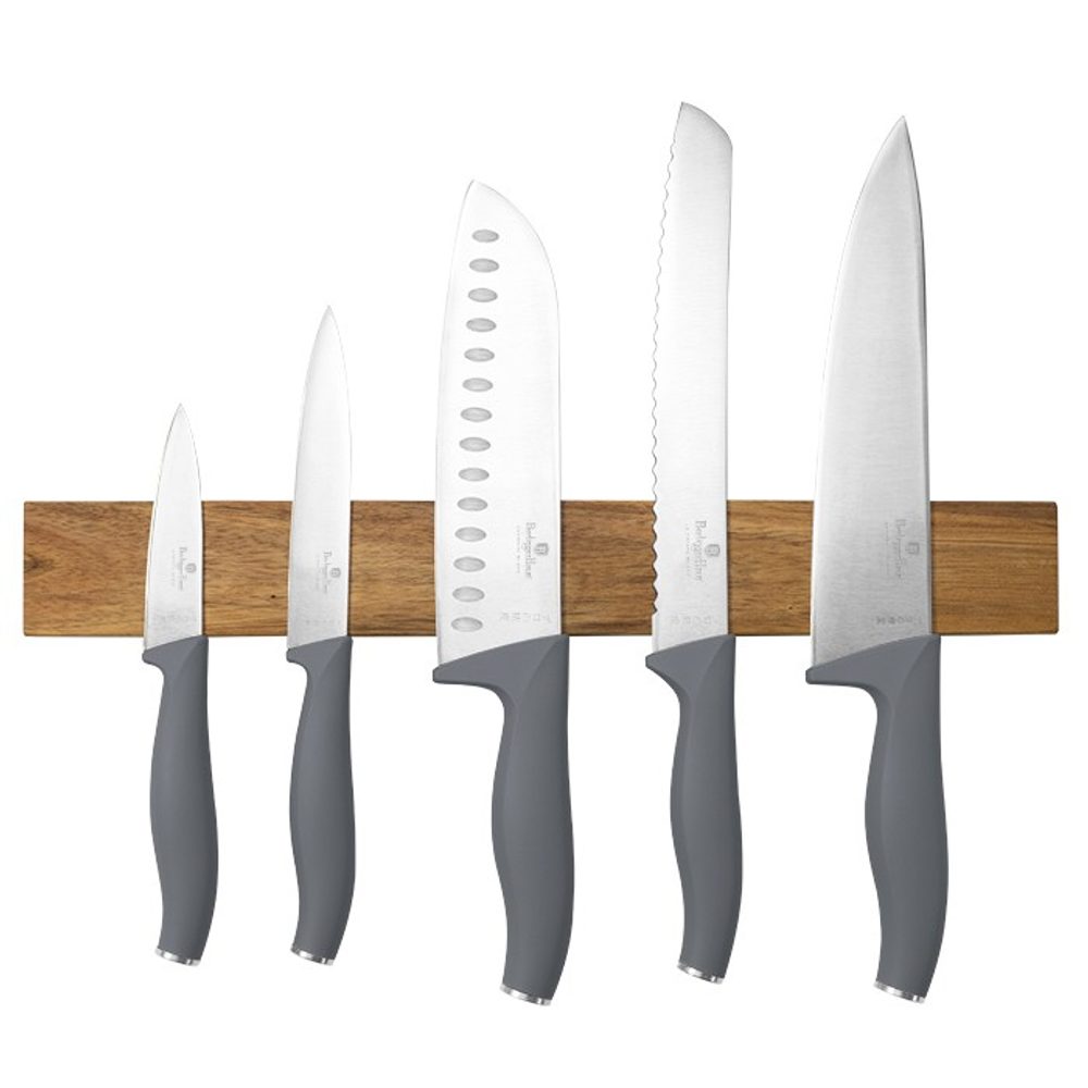 Akácfából készült mágneses késkészlet 6 db Aspen Collection - BERLINGERHAUS