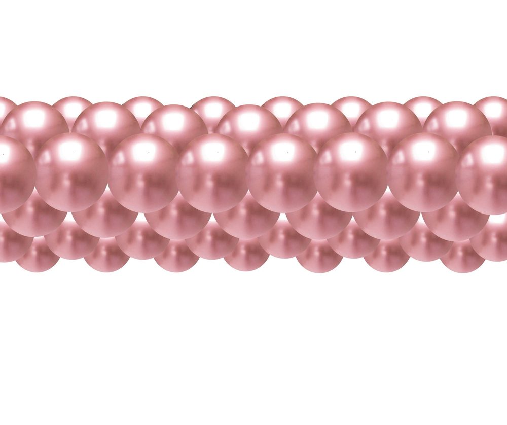 Balón girland chrom goldrose 3 m -