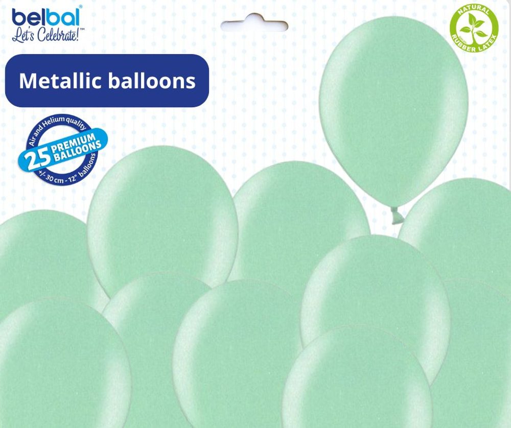 Fényes világoszöld lufik - 074 LIGHT GREEN - 50 db Belbal - Belbal