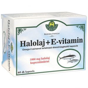 HERBÁRIA HALOLAJ + OMEGA3 LÁGYZSELATIN KAPSZULA 60 db