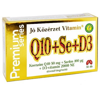 JÓ KÖZÉRZET PREMIUM Q10+SE+D3 KAPSZULA 30 db