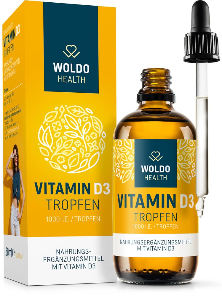 D-vitamin D3 1000 IU - 50 ml - WoldoHealth®