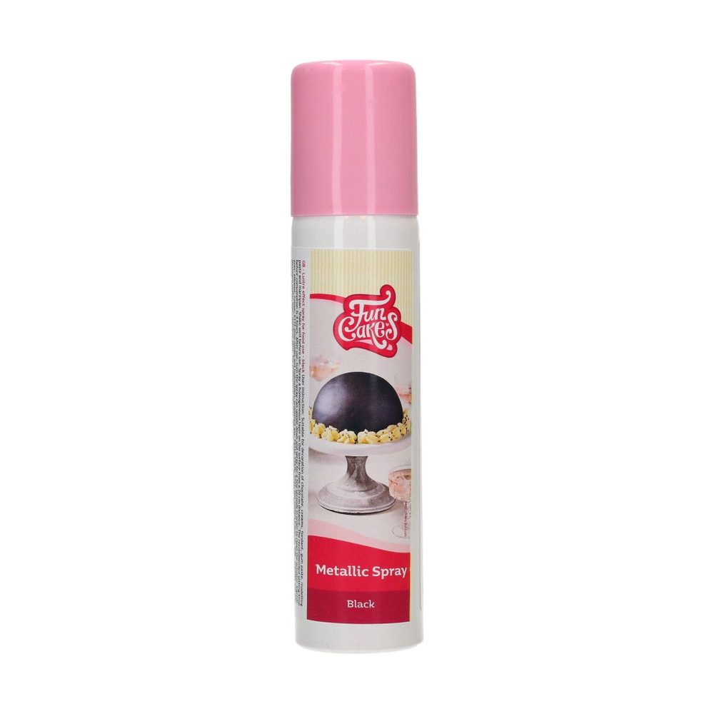 Fekete metál spray FunCakes 100 ml - FunCakes