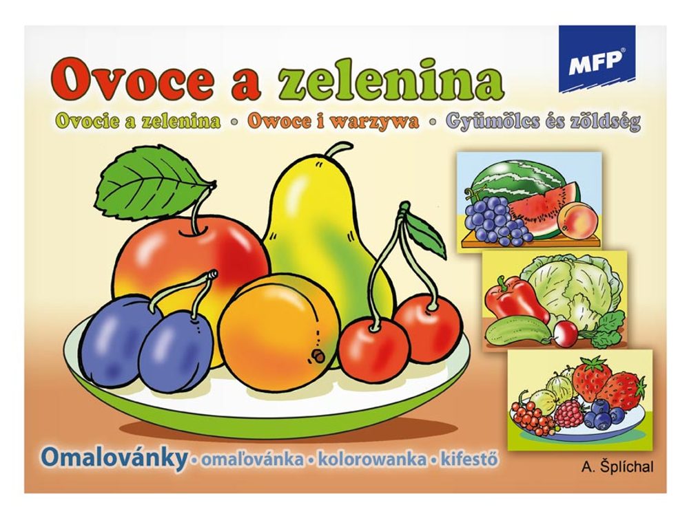 Gyümölcsök és zöldségek színezőkönyv 5300452 - MFP Paper