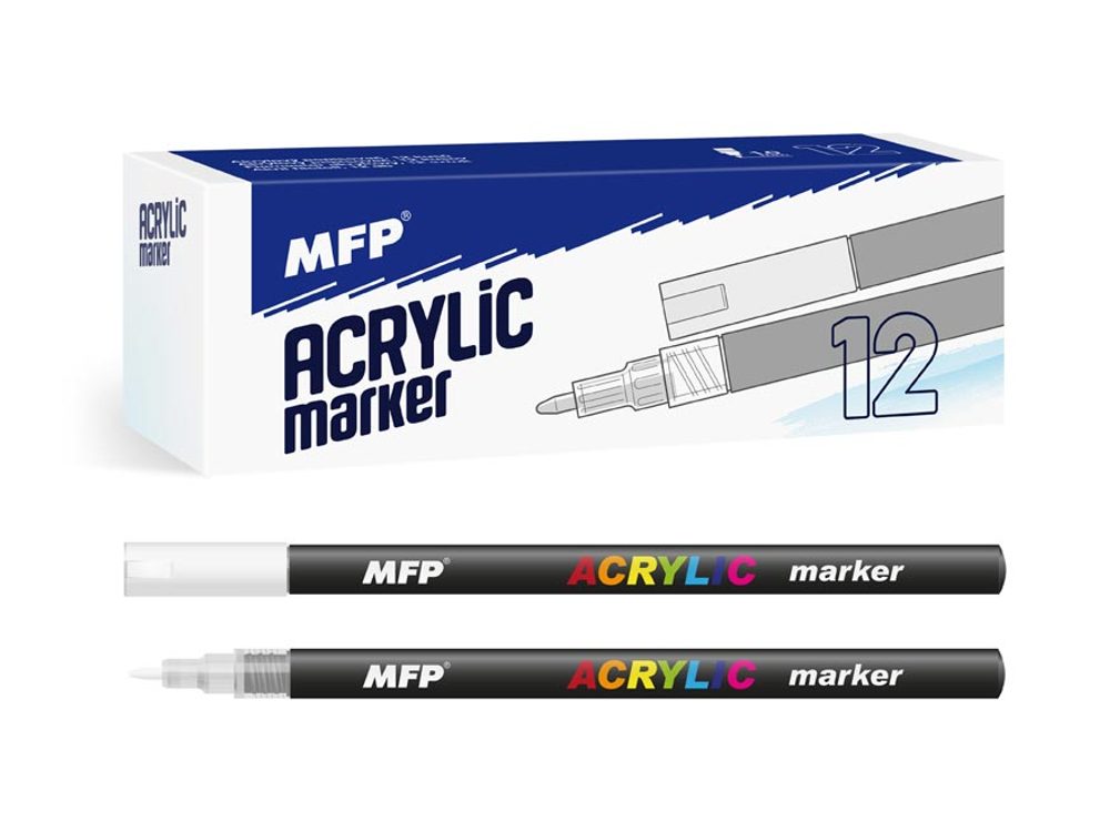 akril filctoll 1mm - fehér 6410836 - MFP Paper