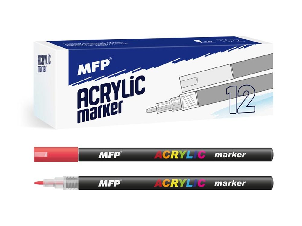 akril filctoll 1mm - piros 6410839 - MFP Paper