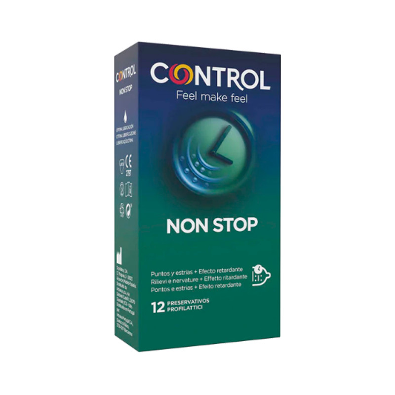 Control - bordázottt késleltető hatású óvszer (12db)