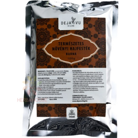 Deja Vu Világ Természetes Hajfesték - Barna 100G