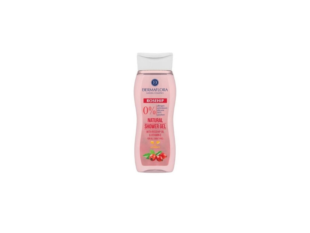 Dermaflora 0% Tusfürdő Csipkebogyó Olajjal És C-Vitaminnal 250Ml
