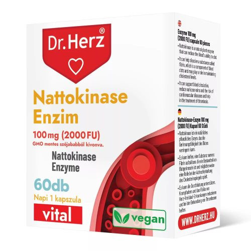 Dr. Herz Nattokinase Enzim 100Mg 2000 Fu Kapszula 60Db