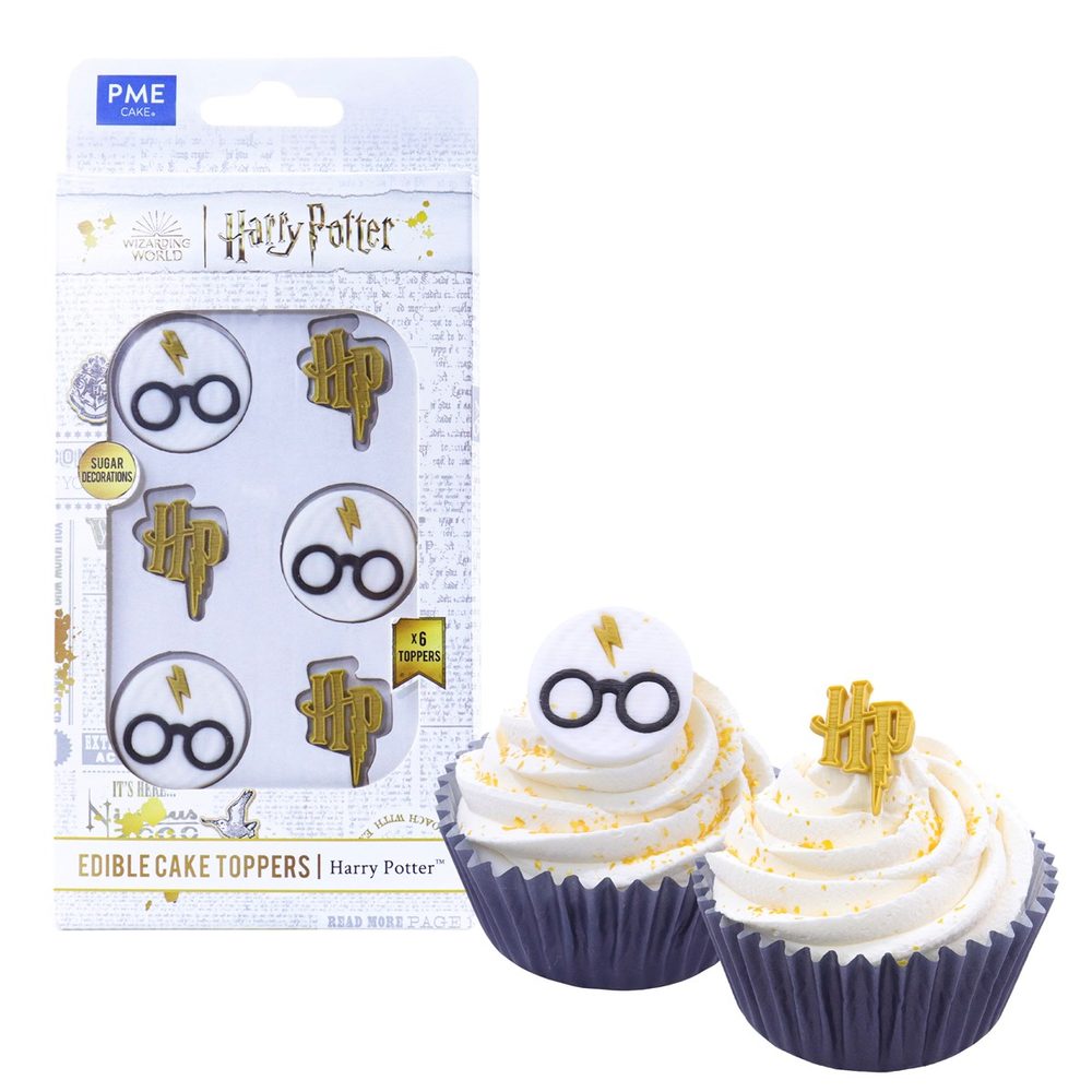 Harry Potter ehető dekorációk cupcakes-hez - 6 darabos készlet - PME